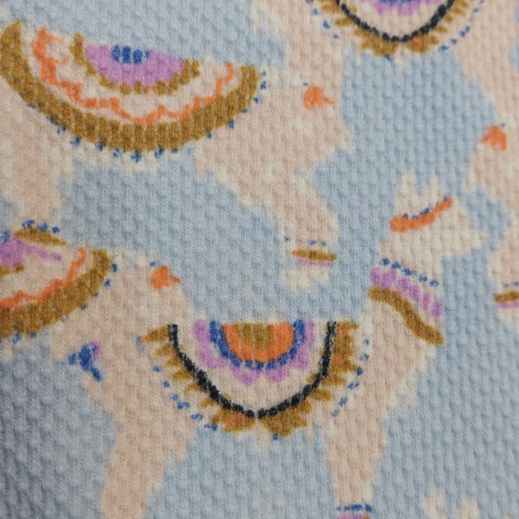 Free People Intimately Llama Printed Thermal PJ Pants, Size M - Picture 6 of 6